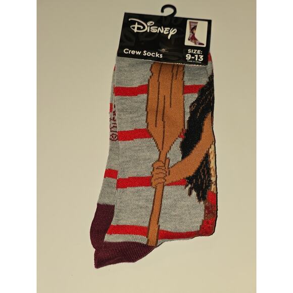Moana Crew Socks Adult Size 9-13 - Picture 1 of 5